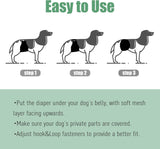 wegreeco Pañales lavables para el vientre para perros machos