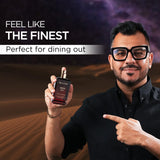 Perfume Intenso Oud Dark, unisex, familia especiada y ambarina