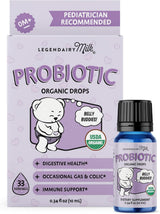 Legendairy Milk Bebé Probióticos Orgánicos - Apoyo Digestivo 33 Servs