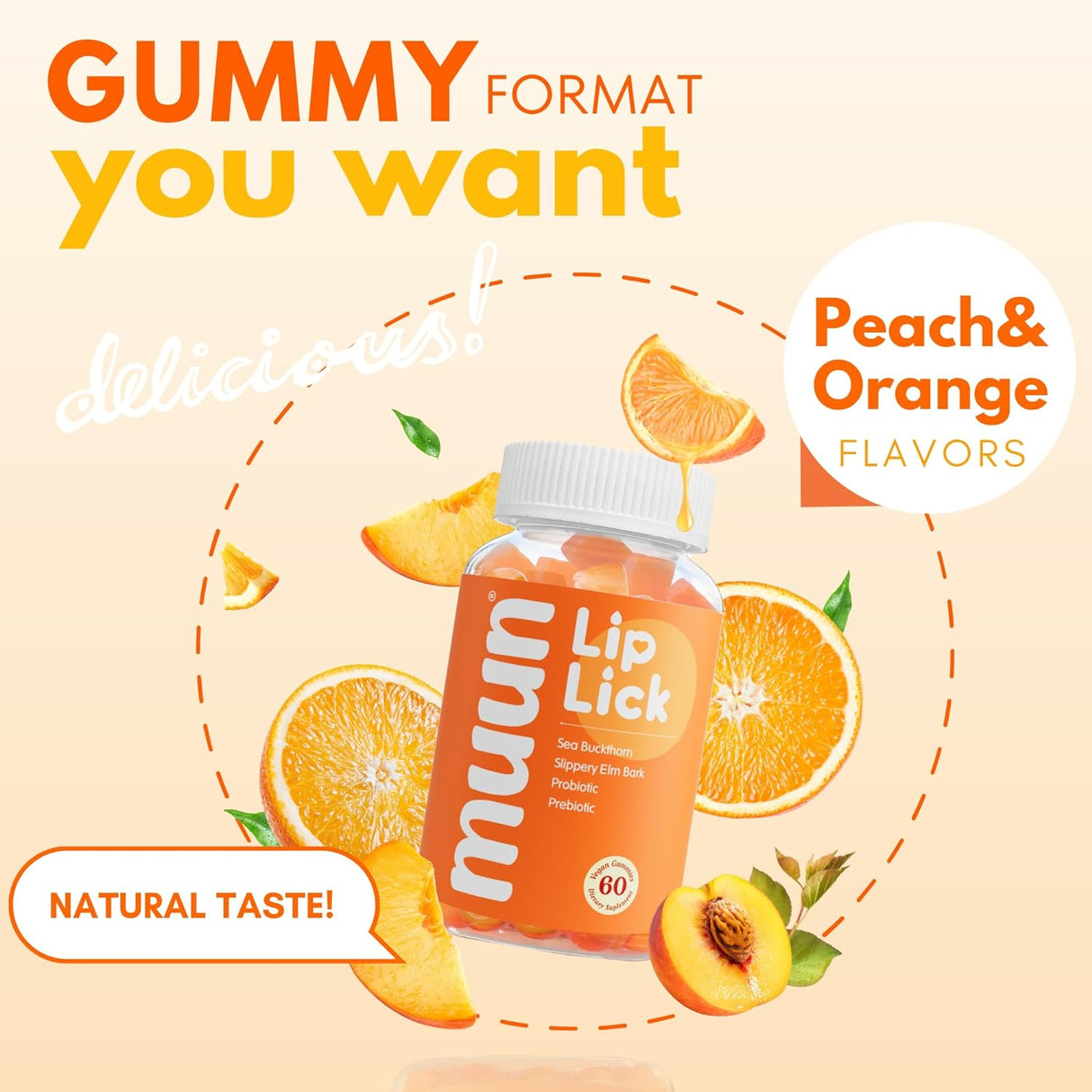 Suplemento Muun Gomitas de sequedad vaginal para  menopausia
