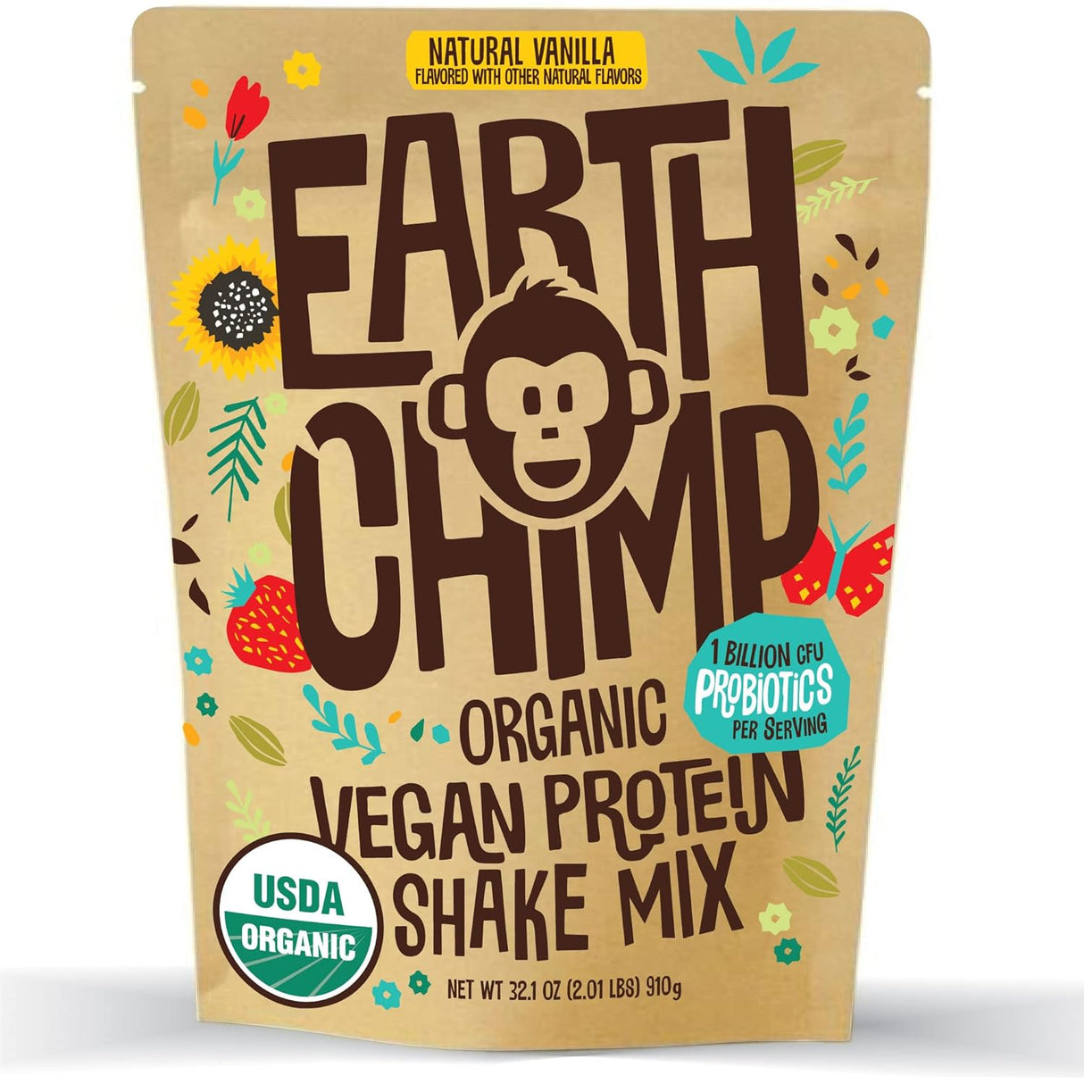 Suplemento Proteína vegana orgánica en polvo 26 porciones