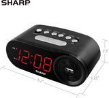 Reloj Despertador Digital con Carga USB de Alta Velocidad