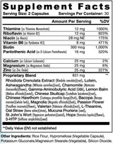 Suplemento de Ashwagandha y L-Theanina, 60 cápsulas, marca X