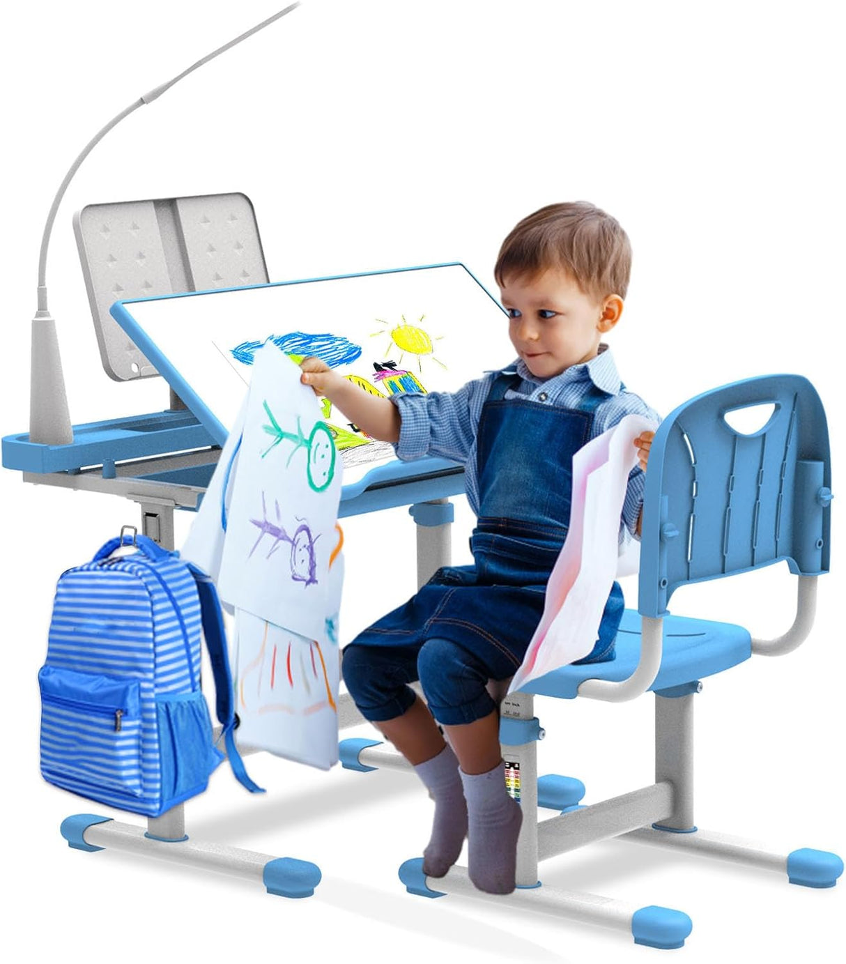 Juego de escritorio y silla para niños escritorio de estudio