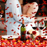 Pétalos de rosa artificiales Coume 6000 Pcs con 72 velas LED