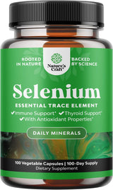 Cápsulas de Selenio 200 mcg  Antioxidante y Tiroideo