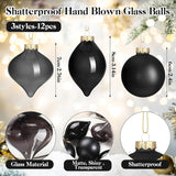 Conjunto de 12 Bolas de Vidrio Zomiboo 3.15 para Árbol Navidad