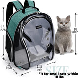 Mochila transportadora de gatos de burbujas