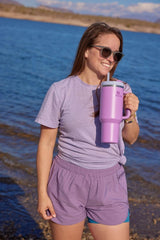 Stanley Quencher H2.0 FlowState - de acero inoxidable con tapa y popote para agua, té helado o café
