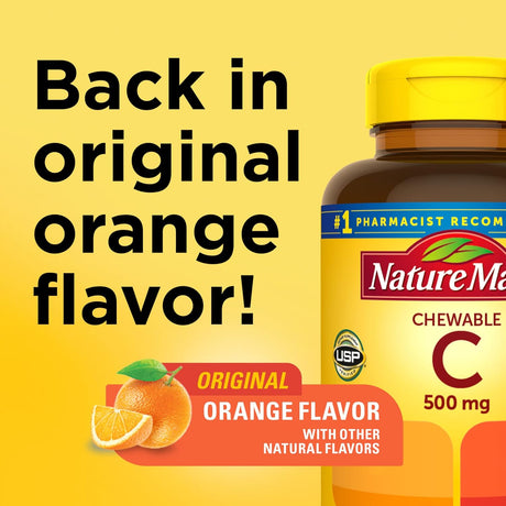 Suplemento Vitamina C masticable de 500 mg  inmunológico 150
