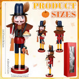 Figuras de Nuez de Madera 15 para Acción de Gracias - Decoración Festiva