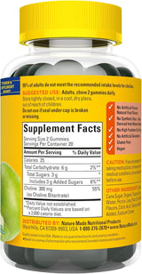 Suplementos de Colina Nature Made, Salud del Hígado, 40 Gummies