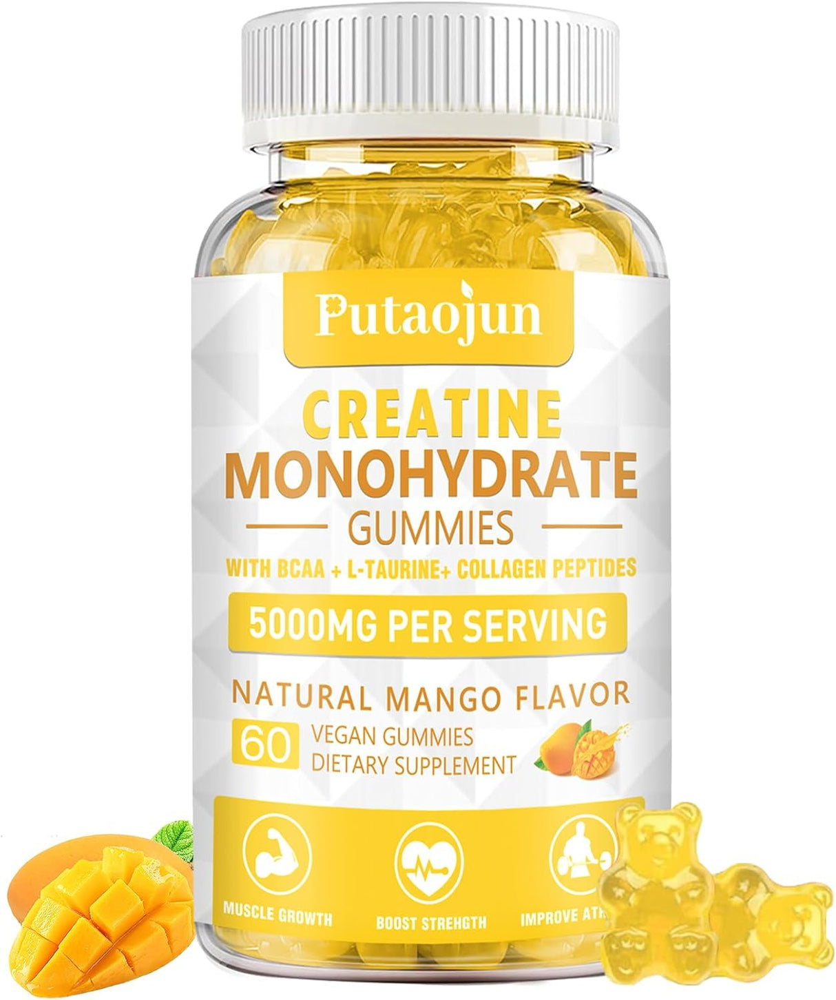 Creatina + D3 & B12 Gummies Sin Azúcar 60