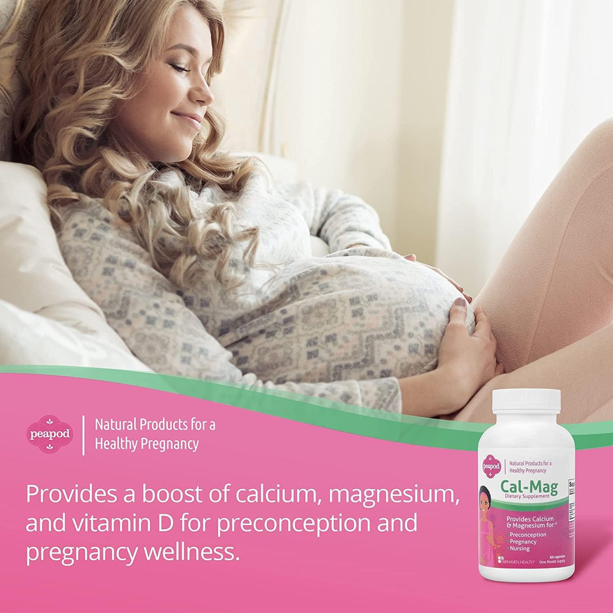 Suplemento embarazo Fairhaven Health Peapod Cal-Mag