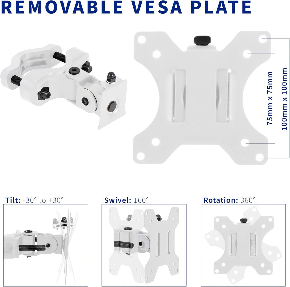 Soporte Universal VIVO para Pantallas de hasta 30, MOUNT-POLE01W