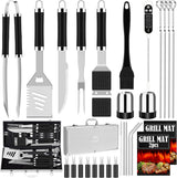 Juego de Utensilios de BBQ ROMANTICIST, Acero Inoxidable, 30pcs