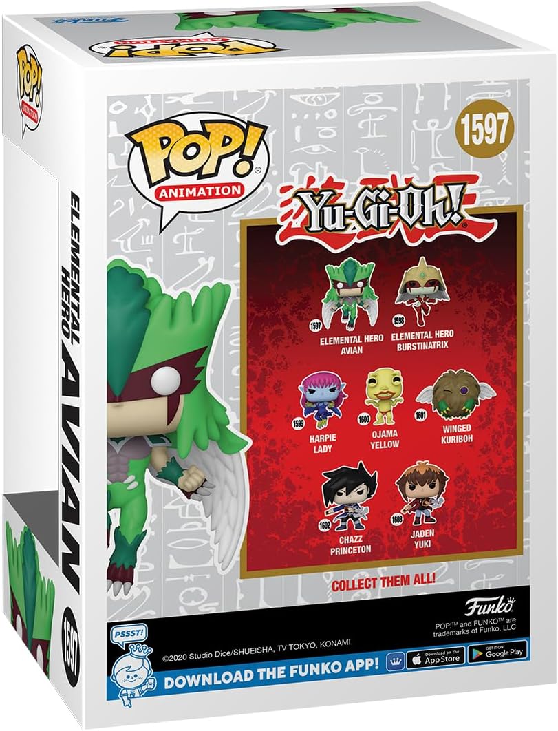 Figurita Funko Pop! Yu-Gi-Oh! Héroe Elemental Avian