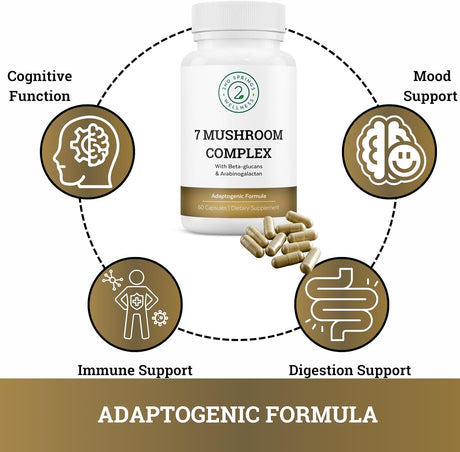 Suplemento 7 Complejo de hongos salud nootrópico y cognitivo