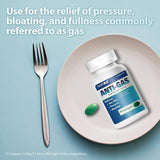 HealthA2Z® Gas Relief Simethicone, 125mg, Bloating & Gas, 72 unidades