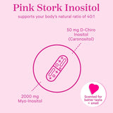 Suplemento Pink Stork Myo-Inositol & D-Chiro, equilibrio hormonal, 180 caps