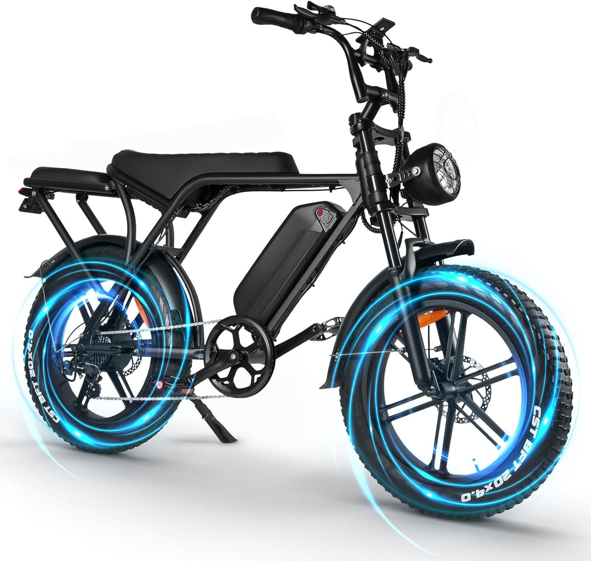 Bicicleta Eléctrica OUXI 750W 31MPH 20 Ruedas Gruesas V8