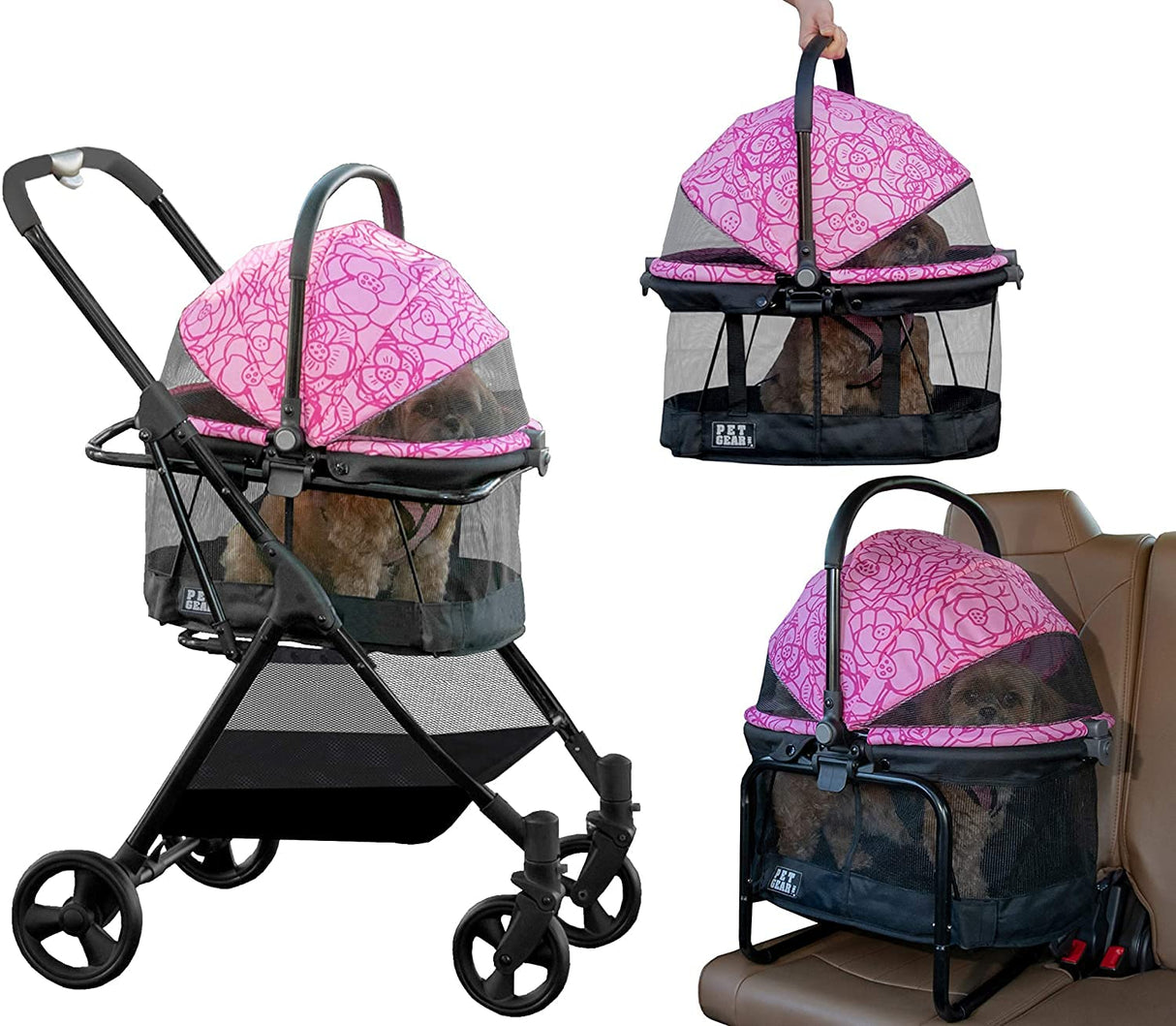 Sistema de Viaje 3 en 1 Pet Gear, para Perros y Gatos