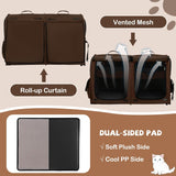 Transportín para gatos PETSITE, 40 pulgadas, doble compartimento