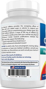 Píldoras de Cafeína 200mg Best Naturals - Sin Habit, 360 Tabletas