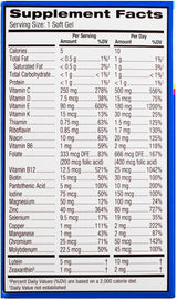 Vitaminas para los ojos Bausch & Lomb, 100 geles suaves, 2 pack