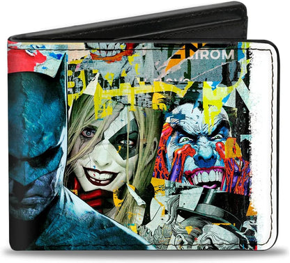 Billetera Hombre DC Comics, Bifold, Batman y Villanos Gotham