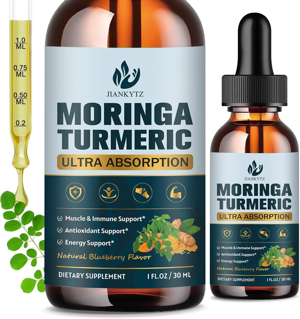 Moringa Orgánico Líquido 2pack Energía y Antiox 1oz