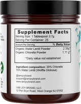 Polvo de proteína de lentejas de agua  de vitamina B12