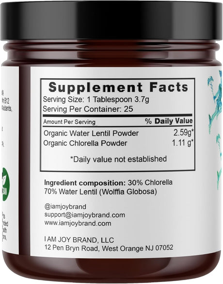 Polvo de proteína de lentejas de agua  de vitamina B12