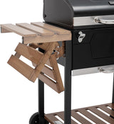 Parrilla de carbón de 24 pulgadas ahumador de barbacoa