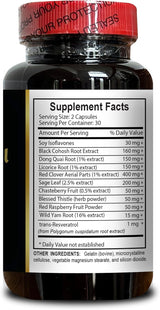Suplemento para menopausia, vitaminas para mujeres, 60 cápsulas