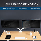 Soporte Doble para Monitores VIVO, hasta 40 y 32.5 lbs, STAND-V202QW