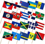 Juego de 20 banderas de palo caribeñas de 12.0 x 18.0&nbsp;in.