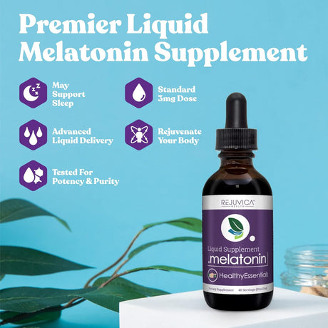 Suplemento de Melatonina 3mg - Rejuvica Health - Líquido Avanzado