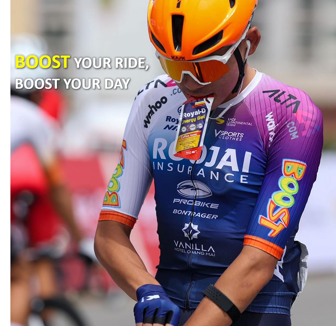 Gel Energético Royal-D para running, variedad, 20 pzas