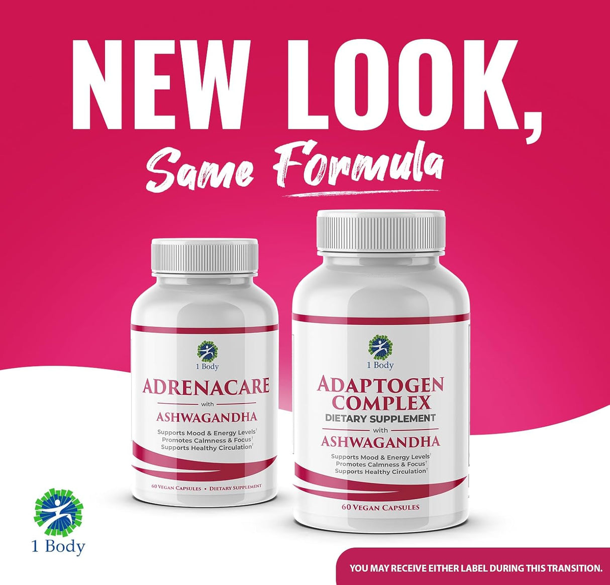 Suplemento Adaptógeno de Ashwagandha  Enfoque y Energía