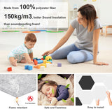 Paneles Acústicos Hexagonales 12 Pack, Espuma Aislante 12 X 10