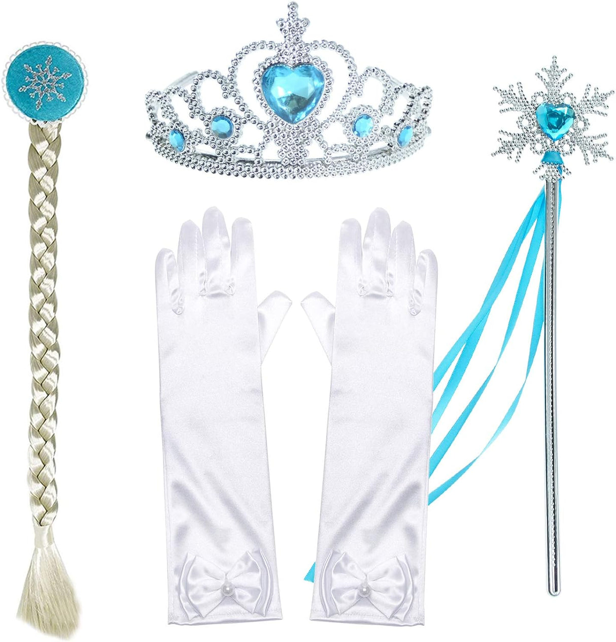 Disfraz de princesa con capa larga brillante para niñas 2-3t