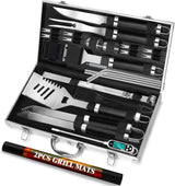 Juego de Utensilios de BBQ ROMANTICIST, Acero Inoxidable, 30pcs