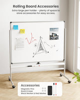 Tablero Blanco Doble Cara VUSIGN 36 x 48, Kit Portátil