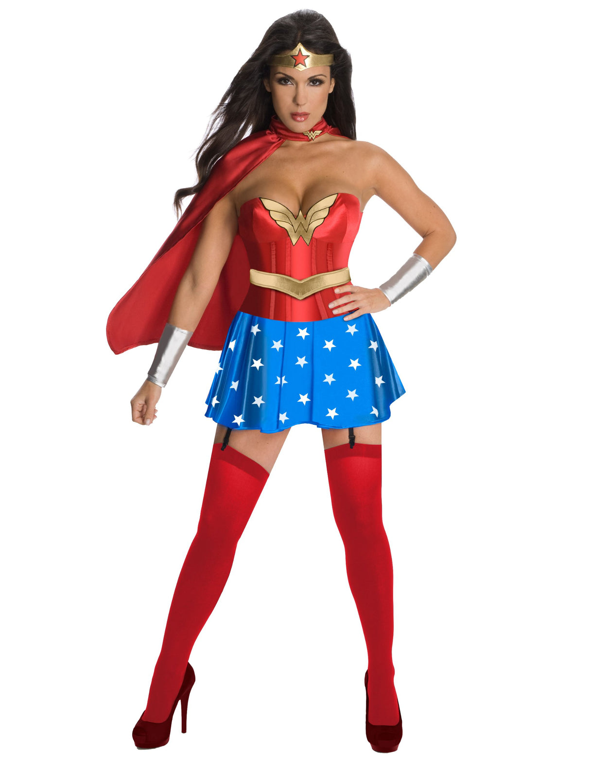 Disfraz de corsé de mujer maravilla DC Comics de Secret