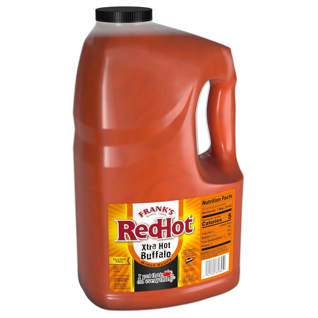 Frank's RedHot - Salsa búfalo extra picante para alitas, 1 galón