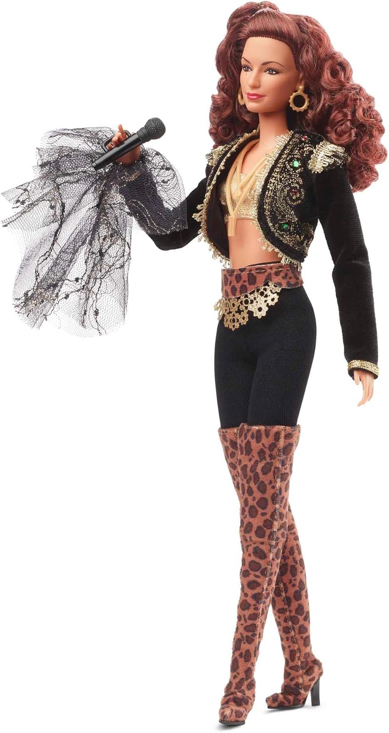 BarbieFirma Gloria Estefan Muñeca con Accesorios y Micrófono