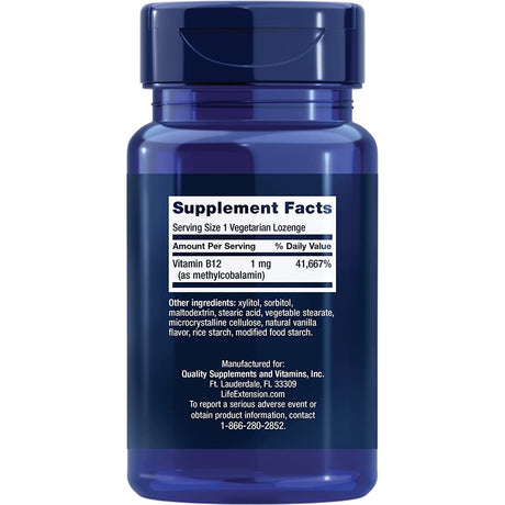 Suplemento Vitamina B12 metilcobalamina 1 mg salud cerebral