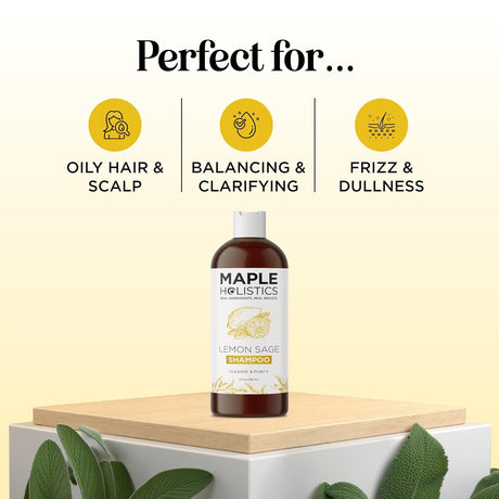 Champú sin sulfato para cabello graso Maple Holistics