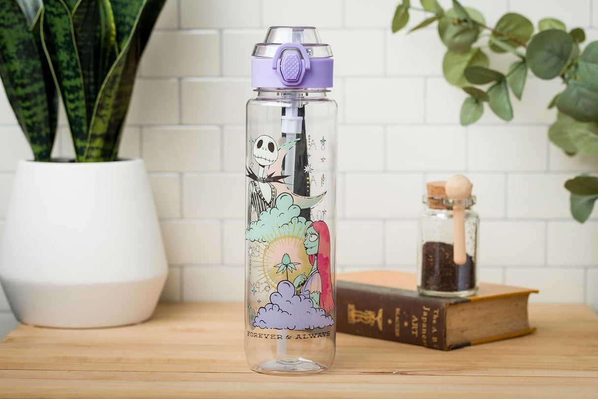 Botella de agua 33 oz con tapa, Silver Buffalo, Nightmare Before Christmas